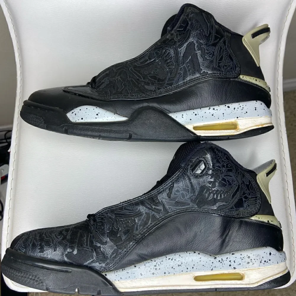 Rare Nike Air Jordan Dub Zero Oreo Black Sneakers Size 10